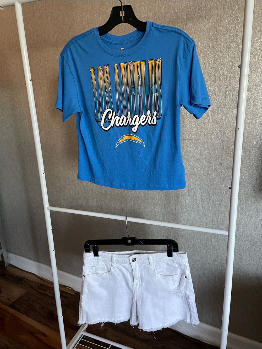Official NFL Woman’s Tee | Los Angeles Chargers | Blue and Yellow - Picture 8 of 14